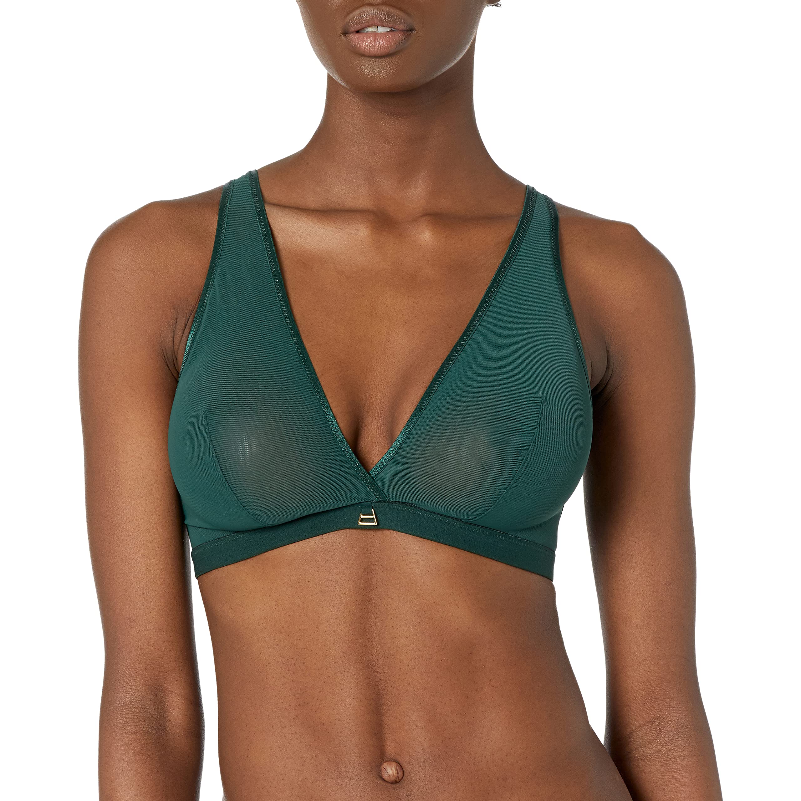 Freya Women's Snapshot Wireless Bralette Bra, Deep Emerald, L