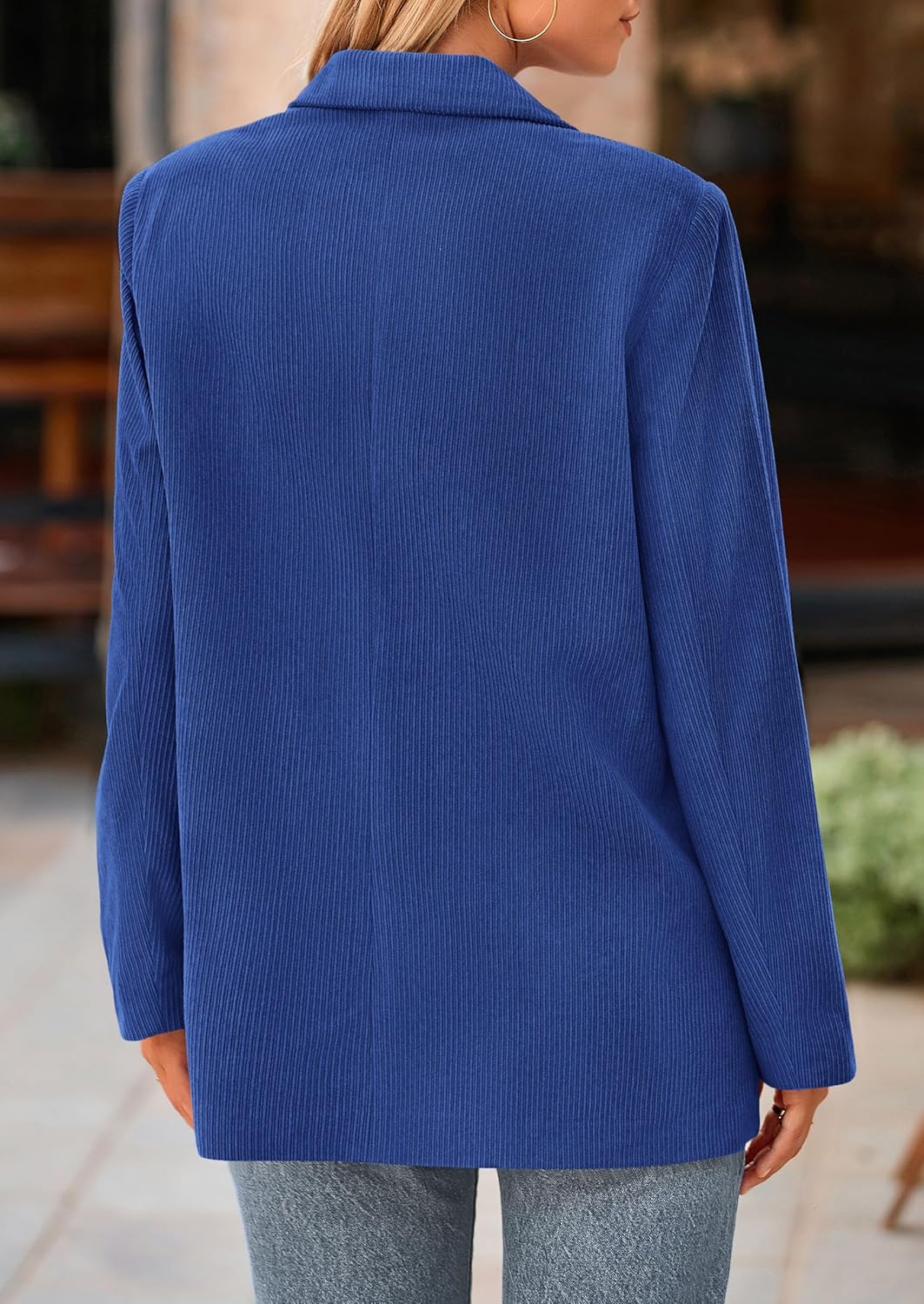 PRETTYGARDEN Women's Winter Corduroy Blazers Jackets Dressy Casual Ribbed Long Sleeve Lapel Fashion Work Business Outerwear - Image 5