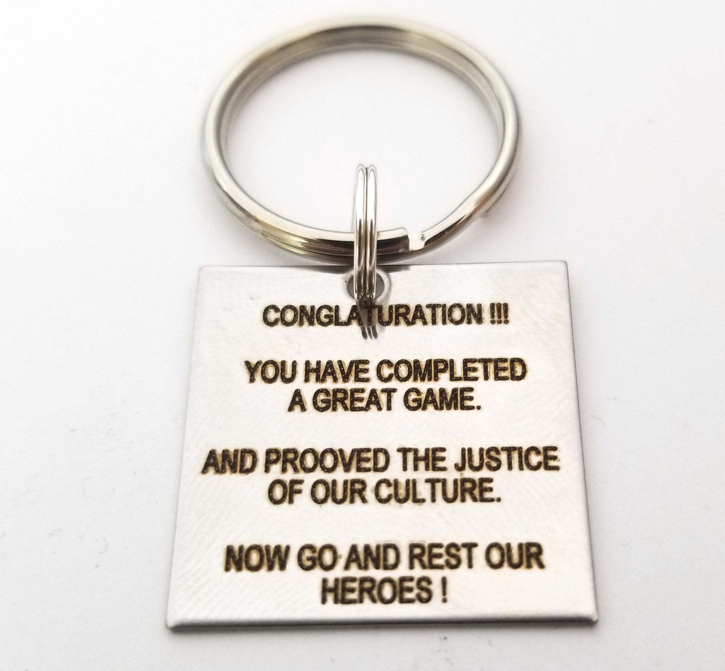 Funny Keychain Gift - Video Game Keychain - Video Game Lover - Funny Quote - Gag Gift - Retro Video Game Keychain