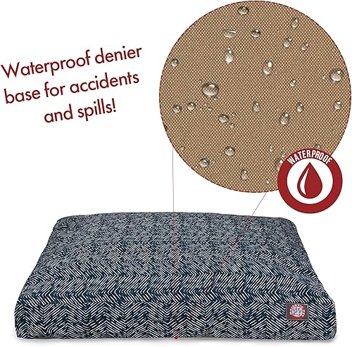 Miniatura 10 de Majestic Pet Products - Cama rectangular para perros con funda extraíble lavable para interiores y exteriores, color verde azulado