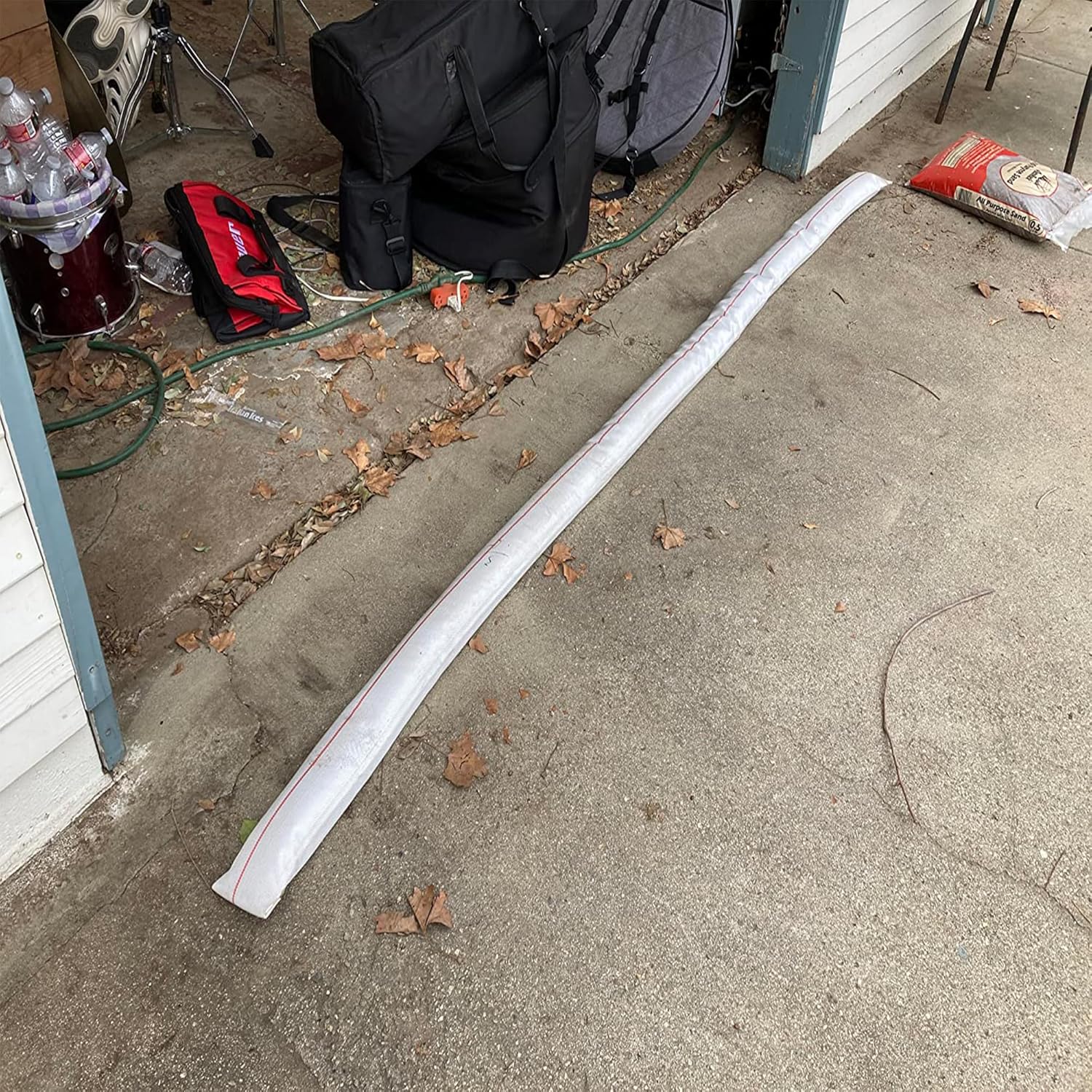 Product image Backwash Hose 2"ID x 100ft Swimming Pool Discharge Hose Heavy Duty PVC Water Hose With 2 Clamps General Purpose Lay-Flat Pump Drain Pipe for Water Transfer Applications, White