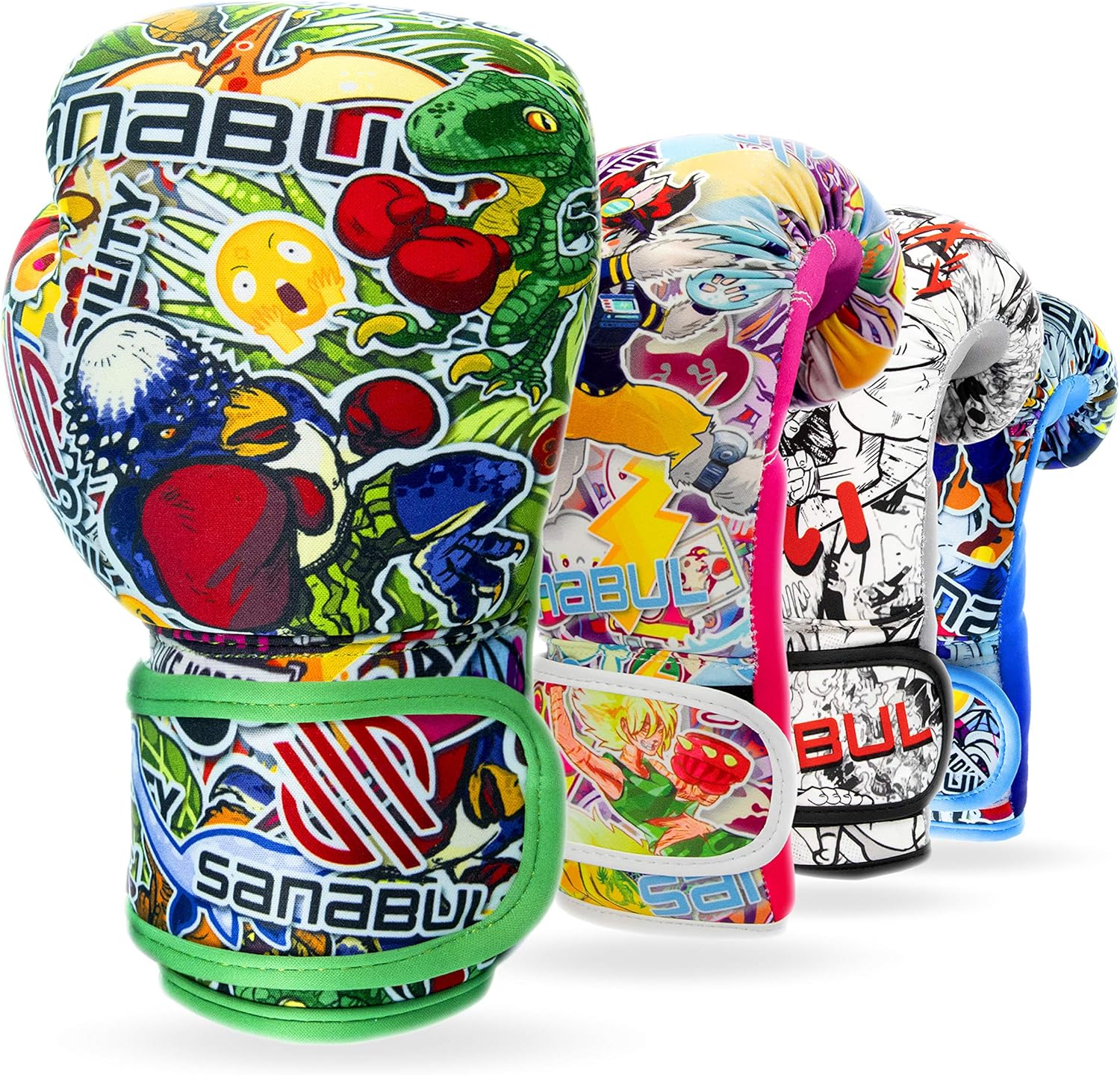 Sanabul Sticker Bomb Kids Boxing Kickboxing Training Gloves : Sports & Outdoors