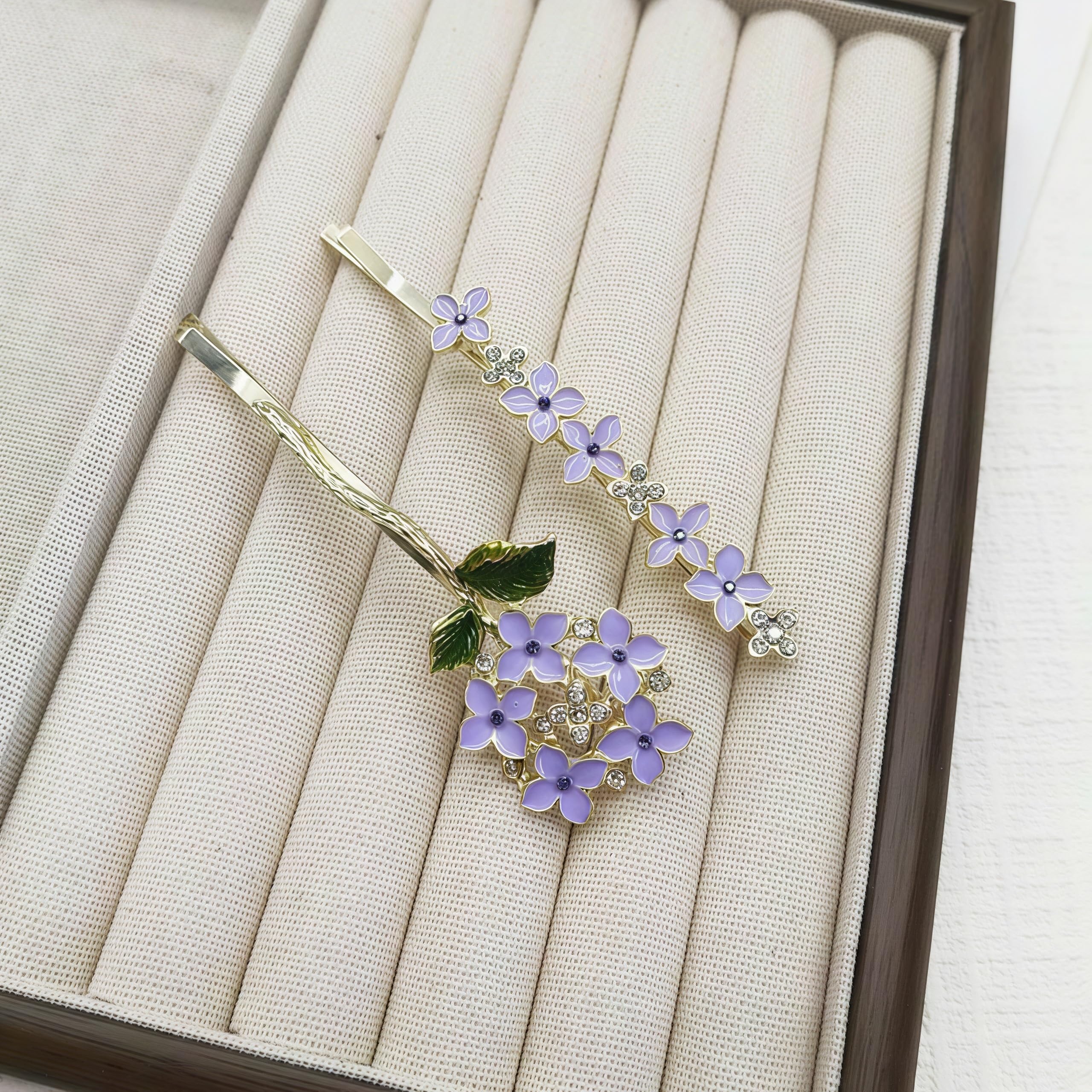 Amazon | [Kulangsu]藤の花 ヘアピン レディース 韓国風 花モチーフ