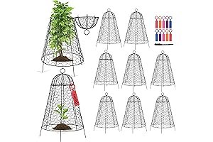 10-Pack Garden Cloches for Plants, 20" H x 12" D