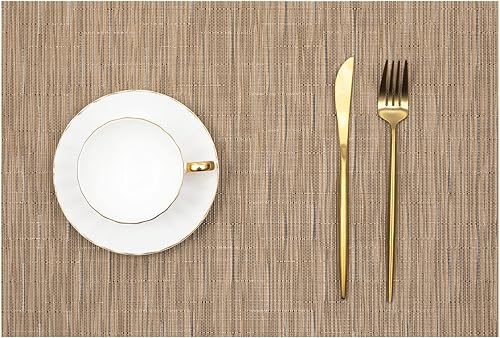 Miniatura 9 de U'Artlines Manteles individuales resistentes al calor, resistentes a las manchas, antideslizantes, lavables, de PVC, manteles individuales de vinilo