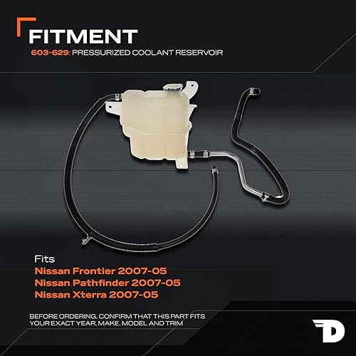 Miniatura 2 de Dorman Depósito delantero de refrigerante presurizado 603-629 con tapa compatible con modelos Nissan seleccionados