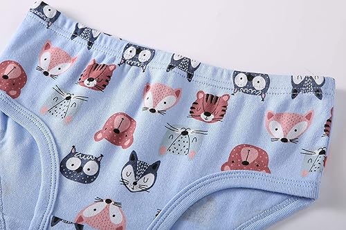 Miniatura 4 de KikizYe Bragas de algodón suave para niñas pequeñas y grandes, ropa interior surtida