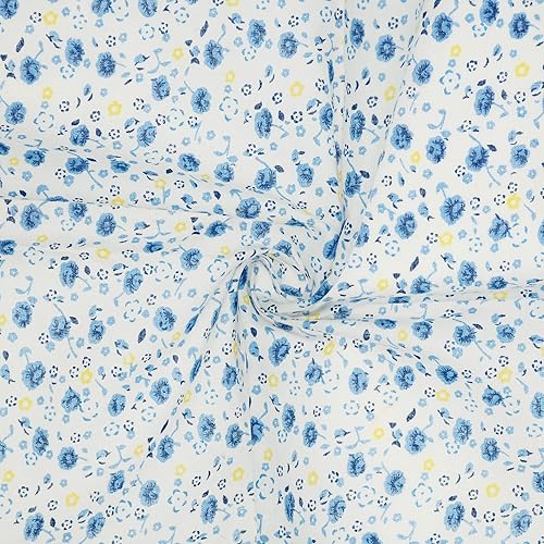 Miniatura 4 de Paquete de 7 unidades de tela de acolchado, 100% algodón, tela estampada para manualidades, 20 x 20 pulgadas (19.7 in x 19.7 in), hojas cuadradas