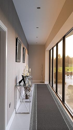 Miniatura 9 de Alfombra de pasillo de tamaño personalizado, borde sólido, estilo bereber para interiores y exteriores, parte trasera de goma antideslizante de 26,