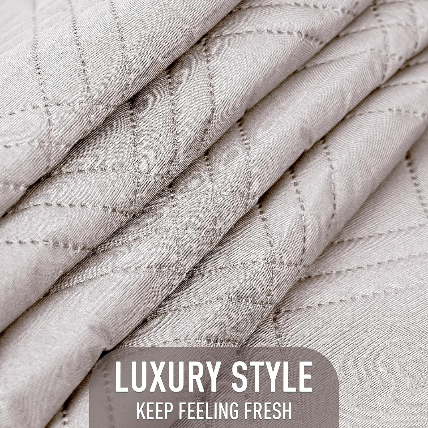 TAOCOCO 100% Waterproof Sofa Cushion Cover Reversible Couch Seat Cover for Dogs Pets Couch Cover for Chaise Sectional Sofa U Shape Sofa Furniture Protector Sofa Slipcover (Cream) - Image 2