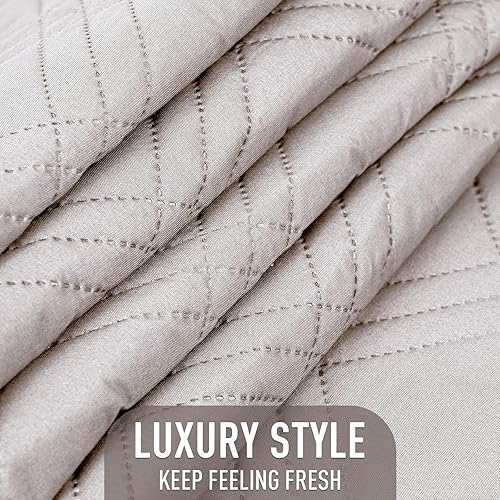 Miniatura 2 de TAOCOCO Funda de cojín de sofá 100% impermeable, reversible, para perros, mascotas, funda de sofá para sofá seccional en forma de U, protector de