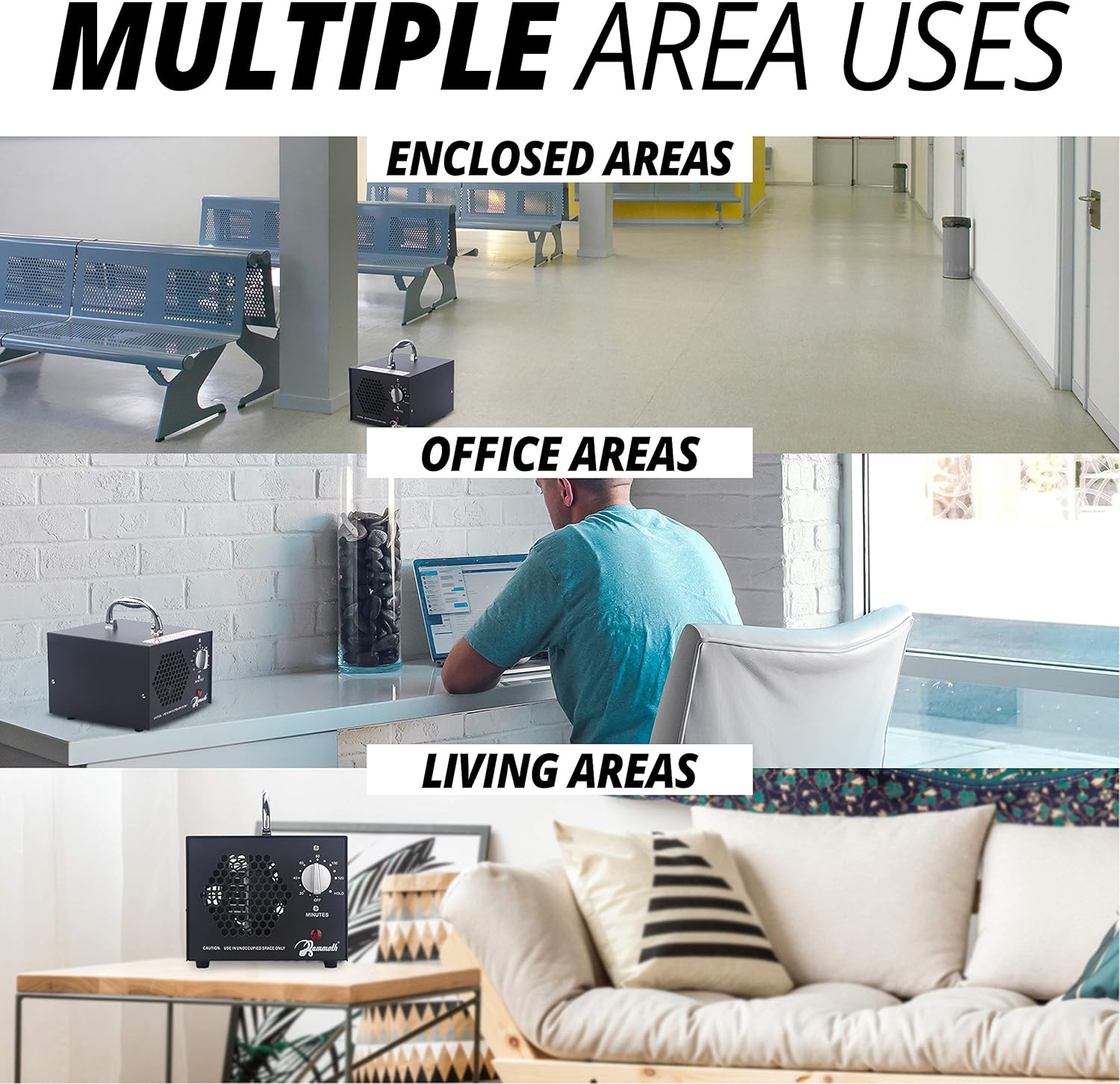 Exсluѕіvе Dіѕсоunt 60% Prісе Mammoth 10,000mg Ozone Generator, Ozone Air Purifier for Odors in Home, Car, and Large Rooms | Professional and Personal Air Sanitization Applications (10,000mg)