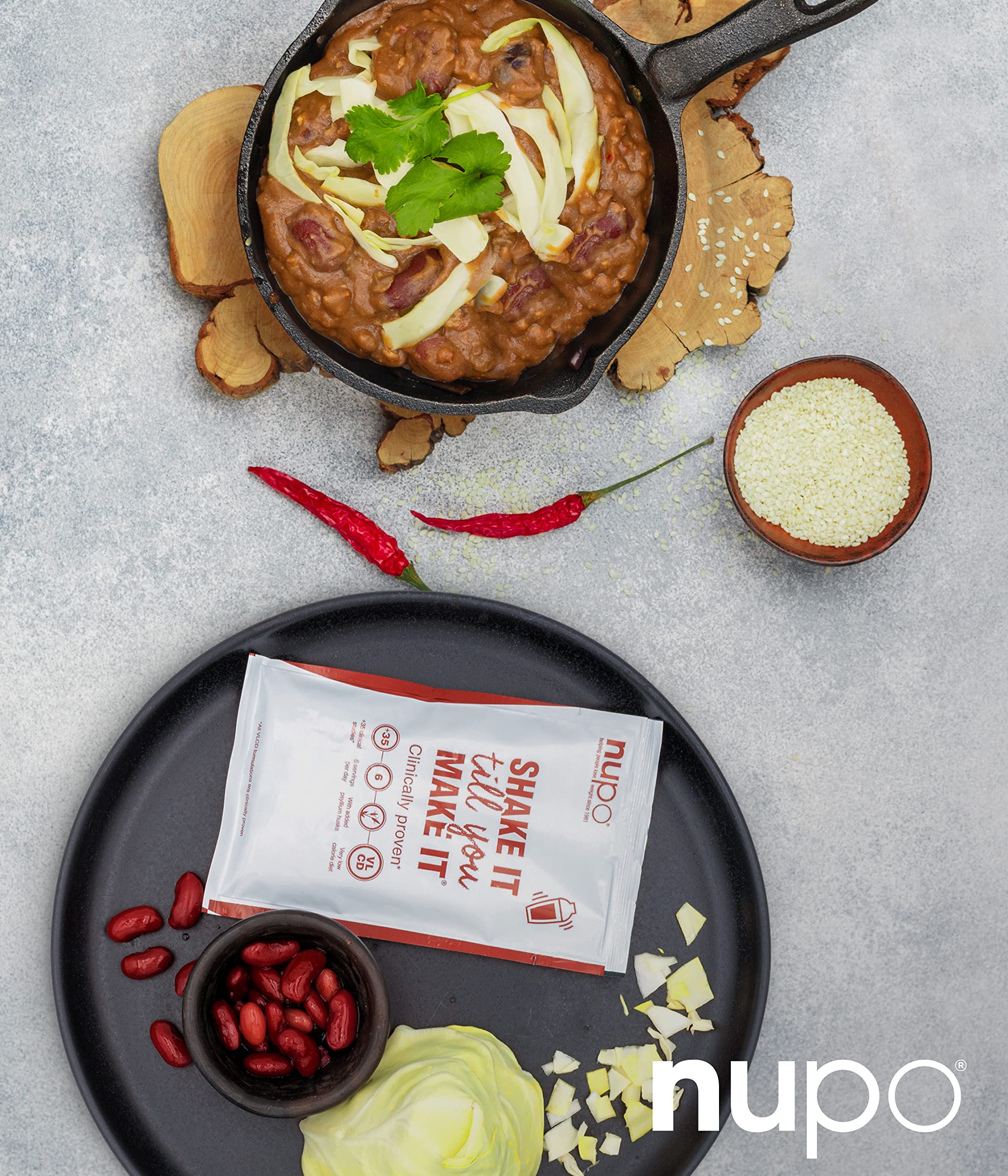 NUPO Diet Meal – Omelette Aux œufs, 10 Portions, Substitut De Repas Complet 800 Kcal/jour, Végétalien