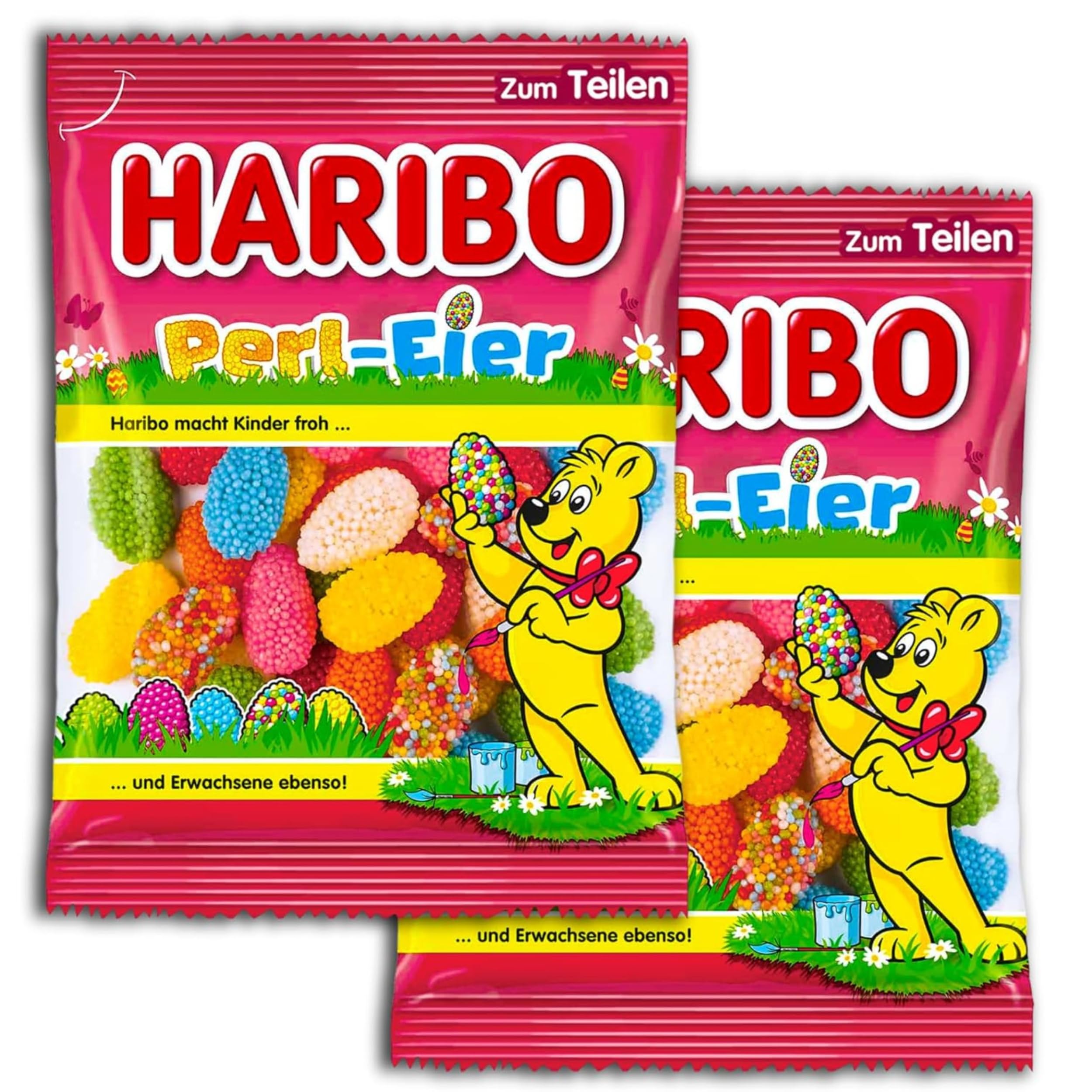 2 x Haribo Perl-Eier Gelee Ostereier 2 x 200 g