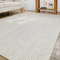 Tapete Rústico Algodão Cru 2,00m x 1,40 Sala Quarto Lavável na Máquina Antiderrapante Artesanal de Tear