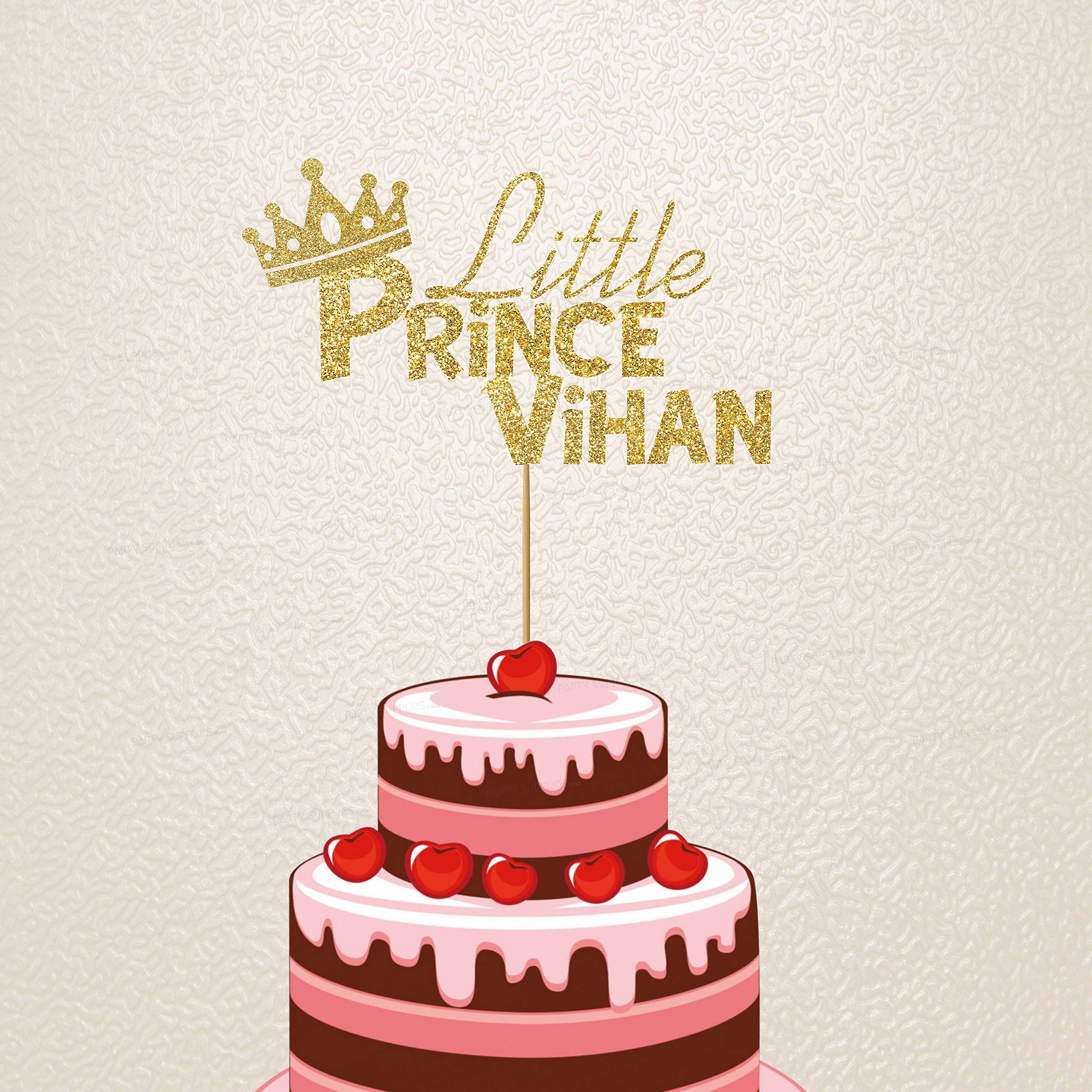 Buy Party Supplies India Made in India Prince Theme Happy Birthday Cake