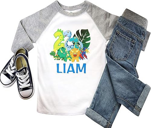 Dinosaur Birthday Shirt Dinosaur Shirts for Boys and Onesies for Baby Boys Onederful 1st Birthday Boy 1st 2nd 3rd 4th 5th Toddler Birthday Shirt
