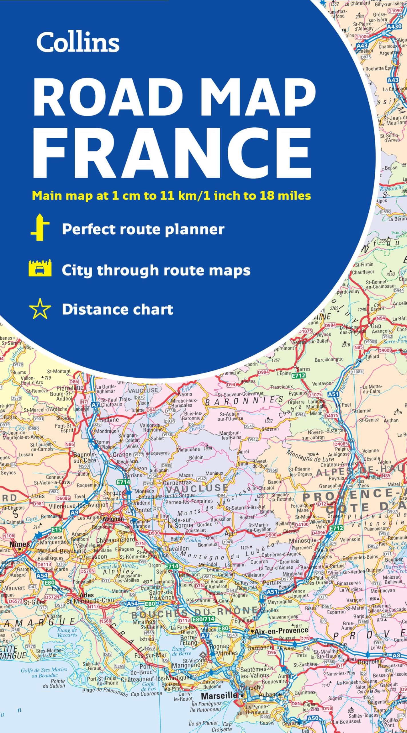 Collins Map of France Map – Folded Map, 17 Mar. 2022