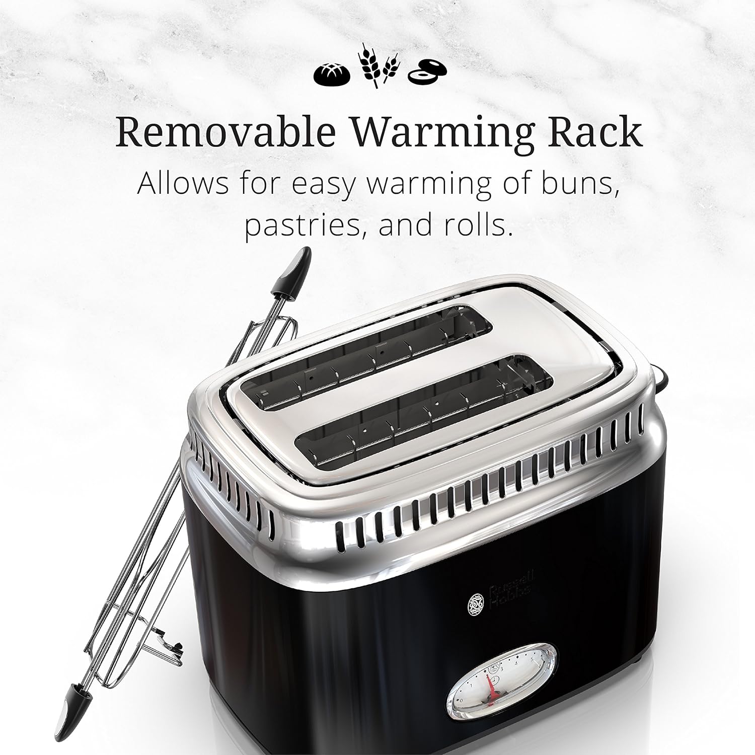 Tech Deals 🔥 Russell Hobbs TR9150BKR Toaster, 2-Slice, Black