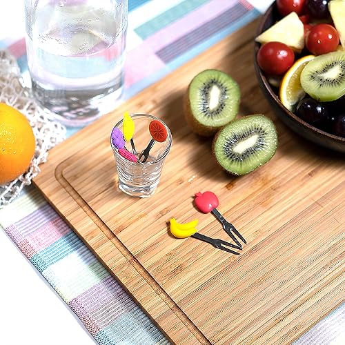 Vista 38 de Cucharas y tenedores para aperitivos, 6 piezas, dinosaurio, acero inoxidable y silicona, pequeñas cucharas de cóctel y tenedores para frutas, queso