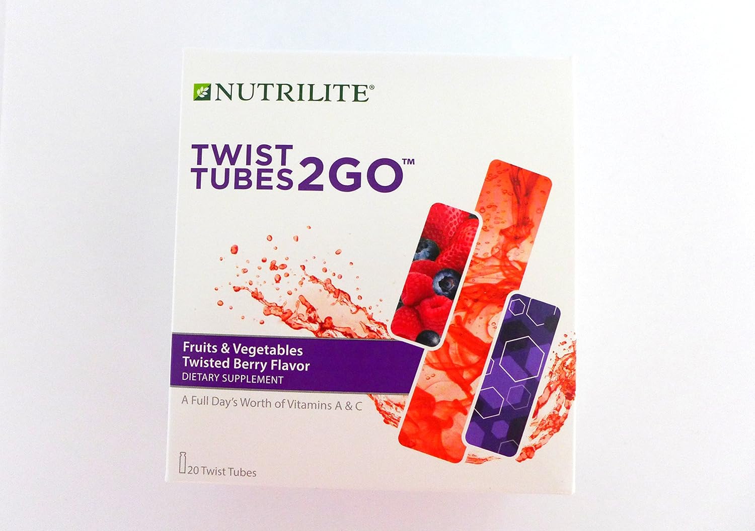 Nutrilite Fruits and Vegetables To Go Twisted Berry Flavor Twist Tubes ...