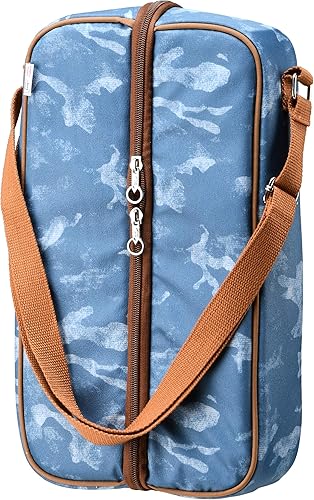 National Outdoor Living Bolso enfriador de vino de camuflaje azul