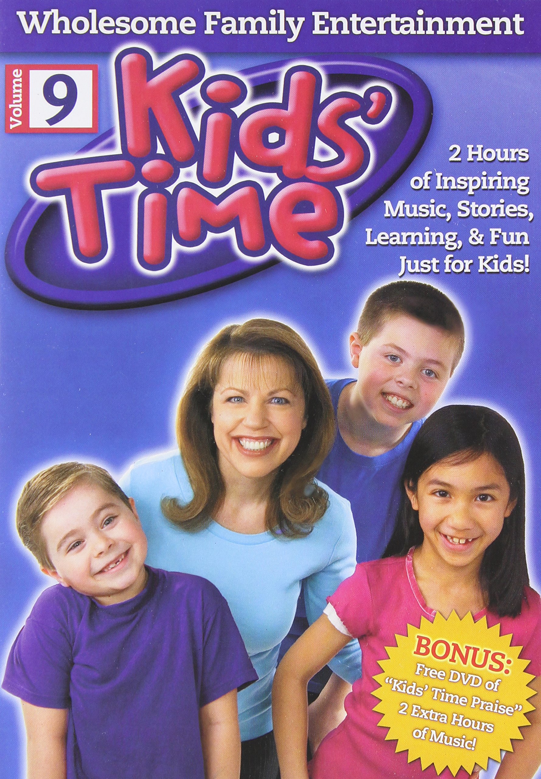 Kid's Time 2 Hours Of Inspiring Music, stories. Learning and Fun Just For Kids Volume 9 [DVD]