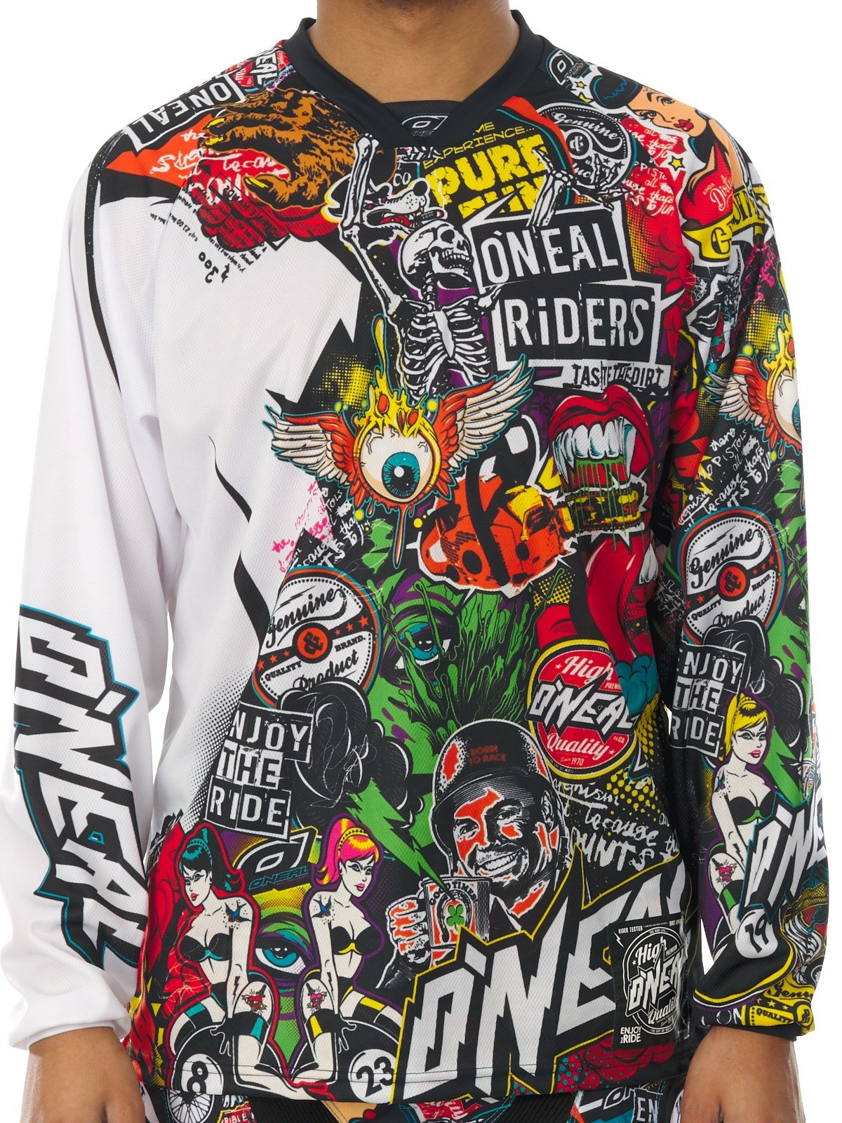 O'Neal 0023-102 Mayhem Crank Men's Jersey (Black/Multi, Small)