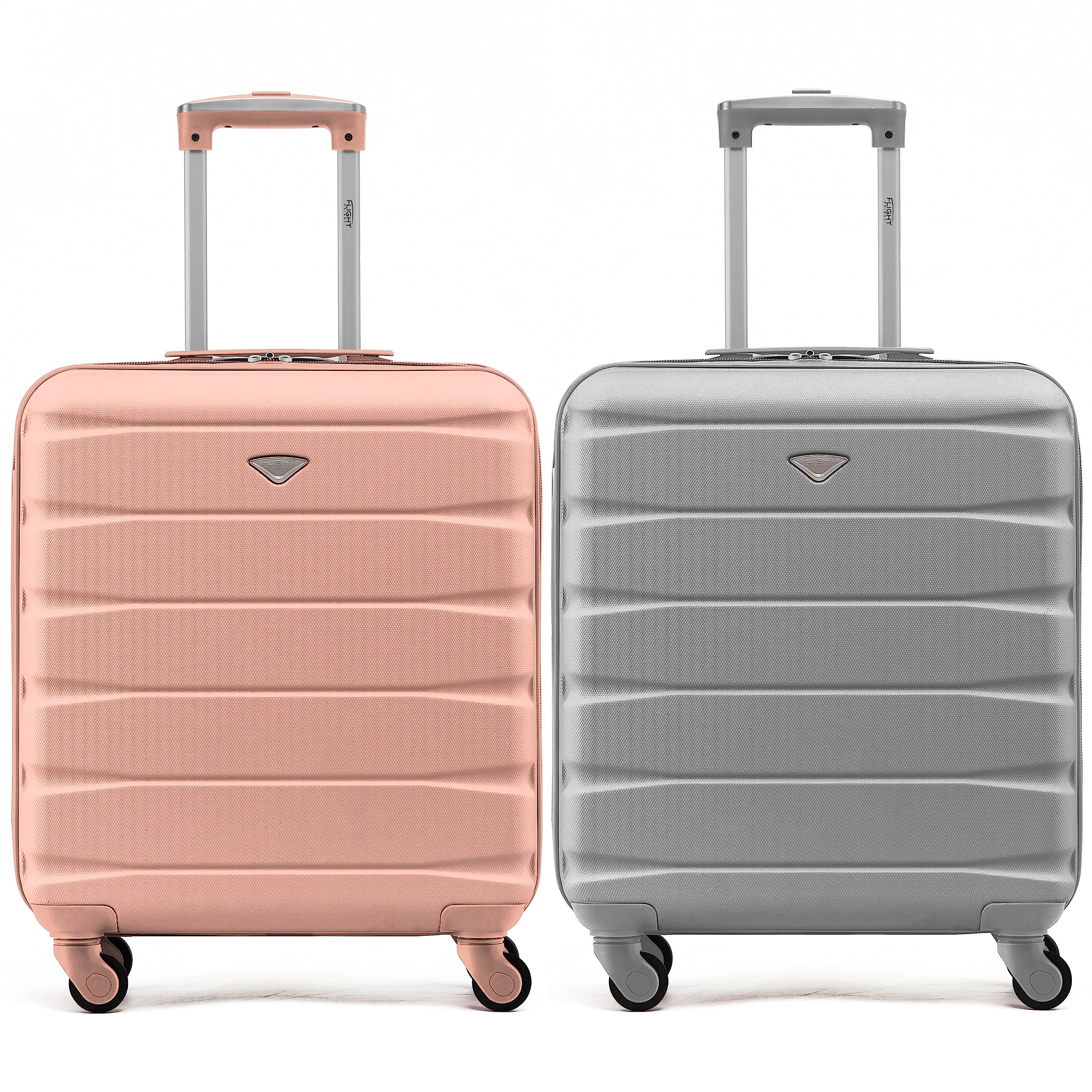 Flight Knight Suitcase Set of 2 Lightweight 4 Wheel ABS Hard Case Cabin Carry On Hand Luggage Approved for Over 100 Airlines Including easyJet, British Airways, Ryanair & Many More 55x35x20cm — view 240