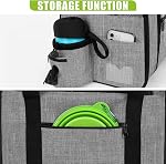 Pet Carrier Bag Large, Cat Carrier Handbag, Portable Dog Travel Bag, Breathable Mesh Fabric, Suitable for Both Long and Short Trips, Used for Cats and Puppies Under 7KG (L,Grey)
