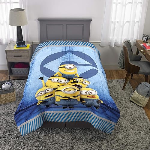 Miniatura 5 de Franco Edredón de ropa de cama para niños, tamaño individualmatrimonial, Minions