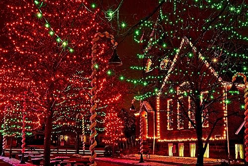 Miniatura 9 de 612 Vermont 100 luces de Navidad en una cuerda de alambre blanca, aprobado por UL (Underwriters Laboratories), uso interior y exterior, 18 pies de