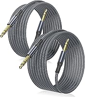 Vista 14 de Elebase Cable de Instrumento TRS de 1/4 Pulgada 20 Pies Paquete de 2, Cable de Audio Estéreo de Conexión de 6.35mm Macho Recto, Línea Equilibrada