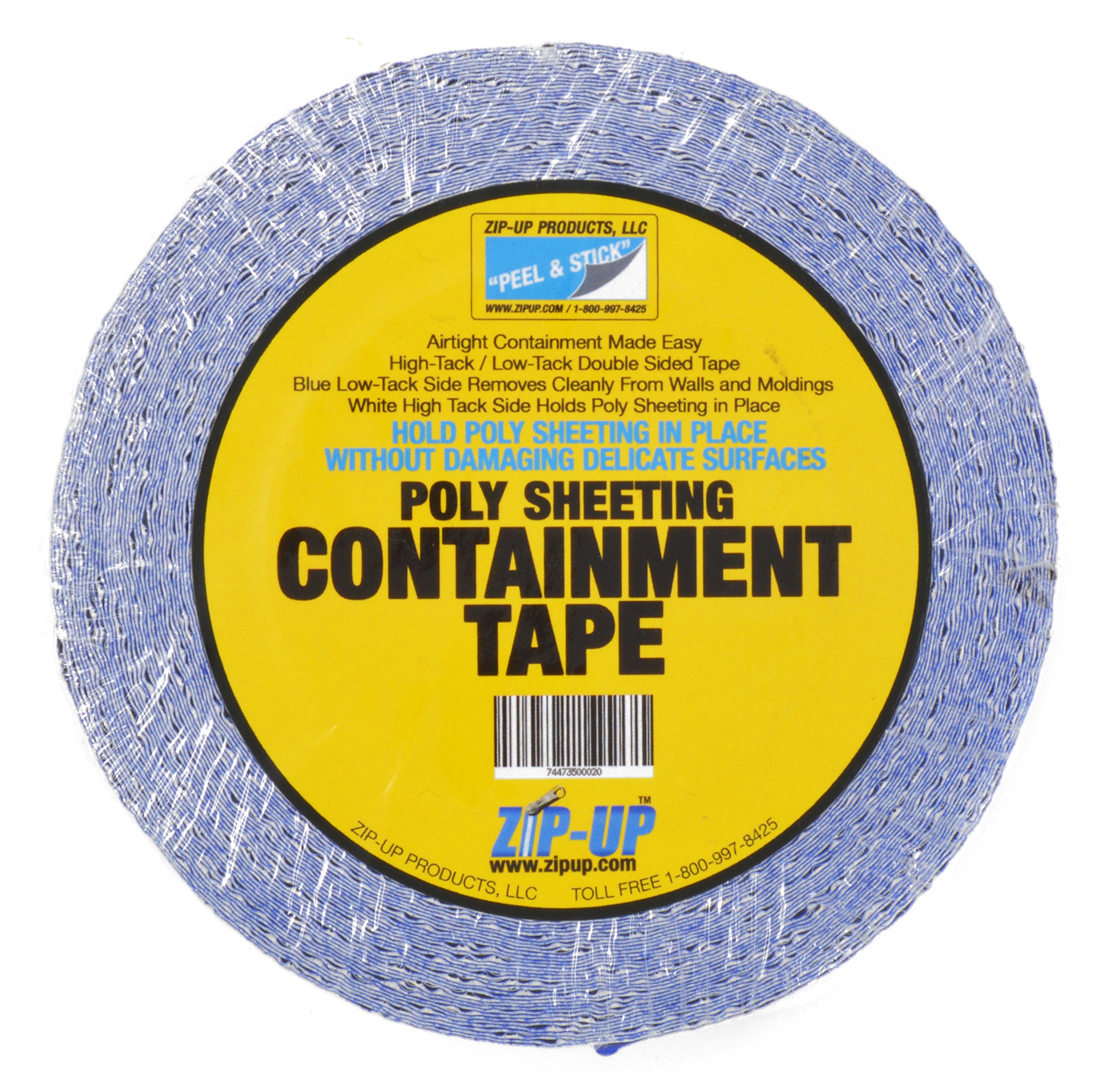 Zip-Up Products CT-260 Double Sided Poly Sheeting Containment Tape 2" x 60'