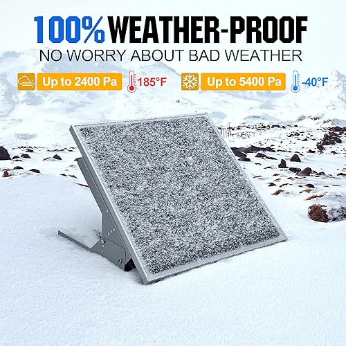 Miniatura 5 de SOLPERK Kit de panel solar de 50 W12 V, cargador de batería solar + controlador impermeable + soporte de montaje ajustable para automóvil,