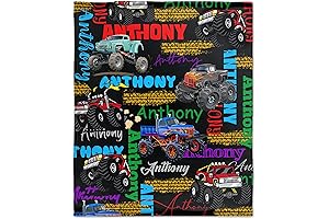 Personalized Truck Blanket for Boys