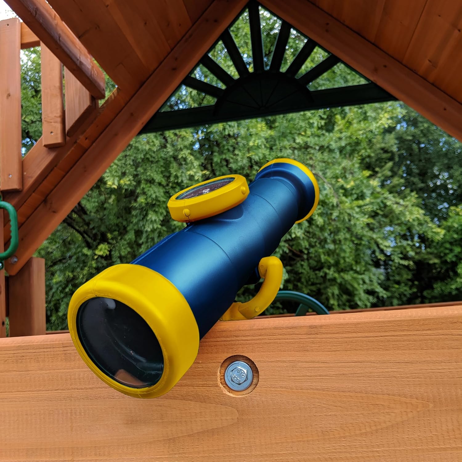 Swing-N-Slide WS 4665 Non-Magnifying Telescope with Compass Swing Set Attachment, Blue and Yellow