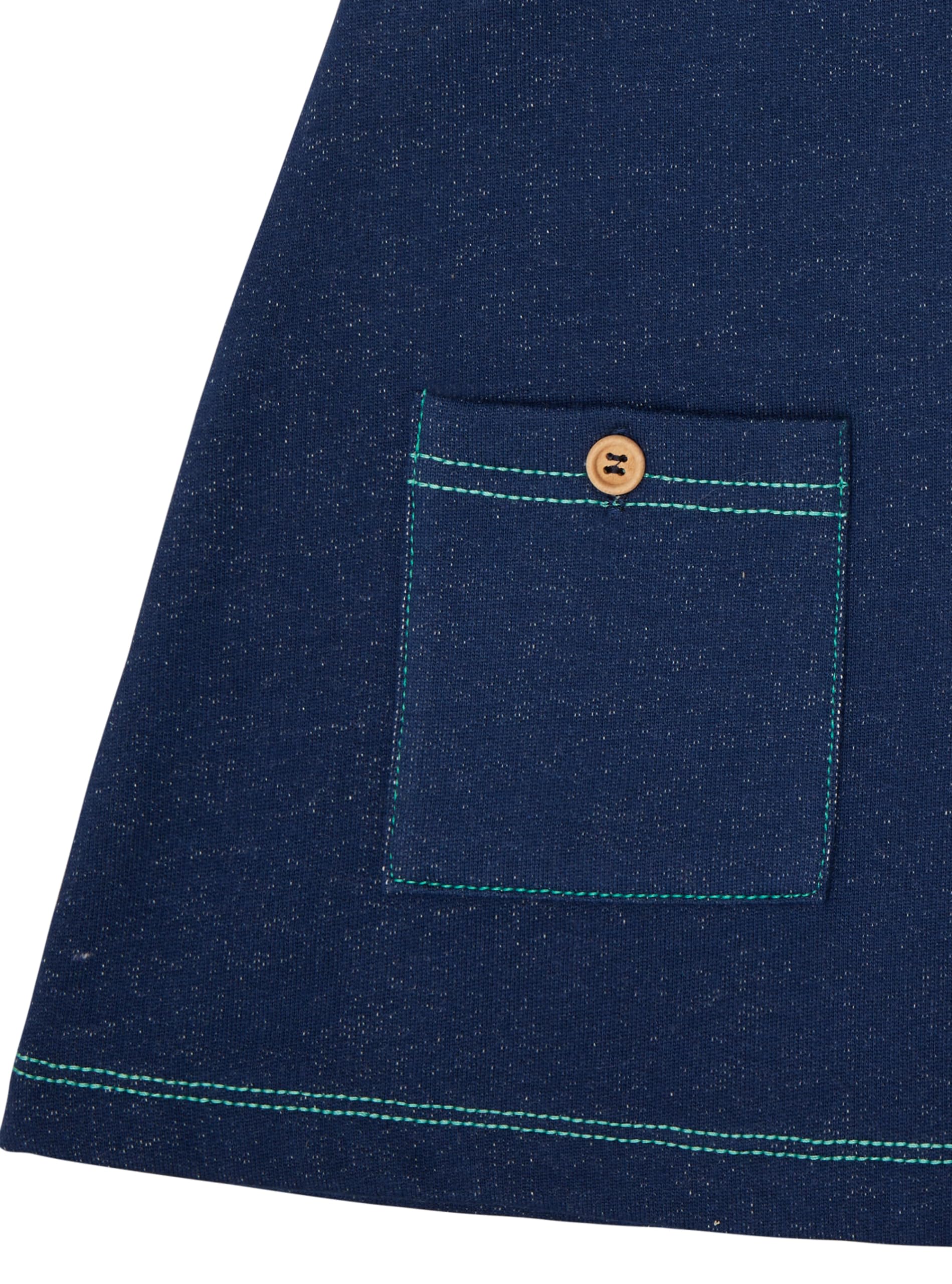 loud + proud Mädchen Jeans-Optik, GOTS Zertifiziert Kinderkleid