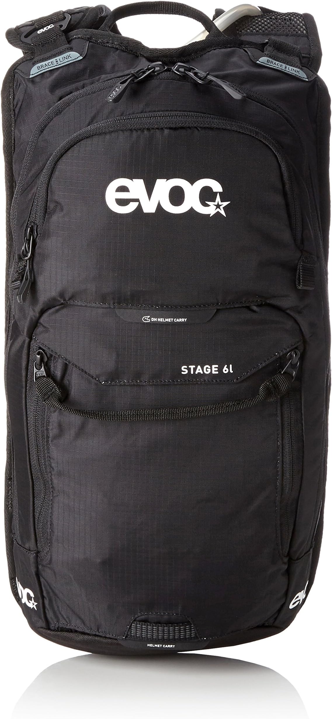 evocSTAGE 12 technical daypack Backpack for outdoor activities (AIR FLOW CONTACT system, tool compartment with access, hydration bladder compartment), Dark Olive