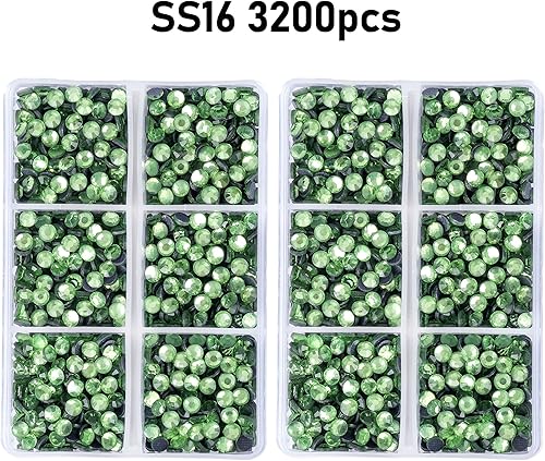 Miniatura 10 de 1500 unidades de diamantes de imitación SS20 con parte trasera plana de vidrio SS20 redondos a granel, para manualidades, arte, ropa, zapatos