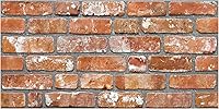 Vista 2 de Dundee Deco Paneles de pared 3D de ladrillo sintético, revestimiento, paneles de pared con aspecto de piedra roja y naranja, revestimiento de espuma