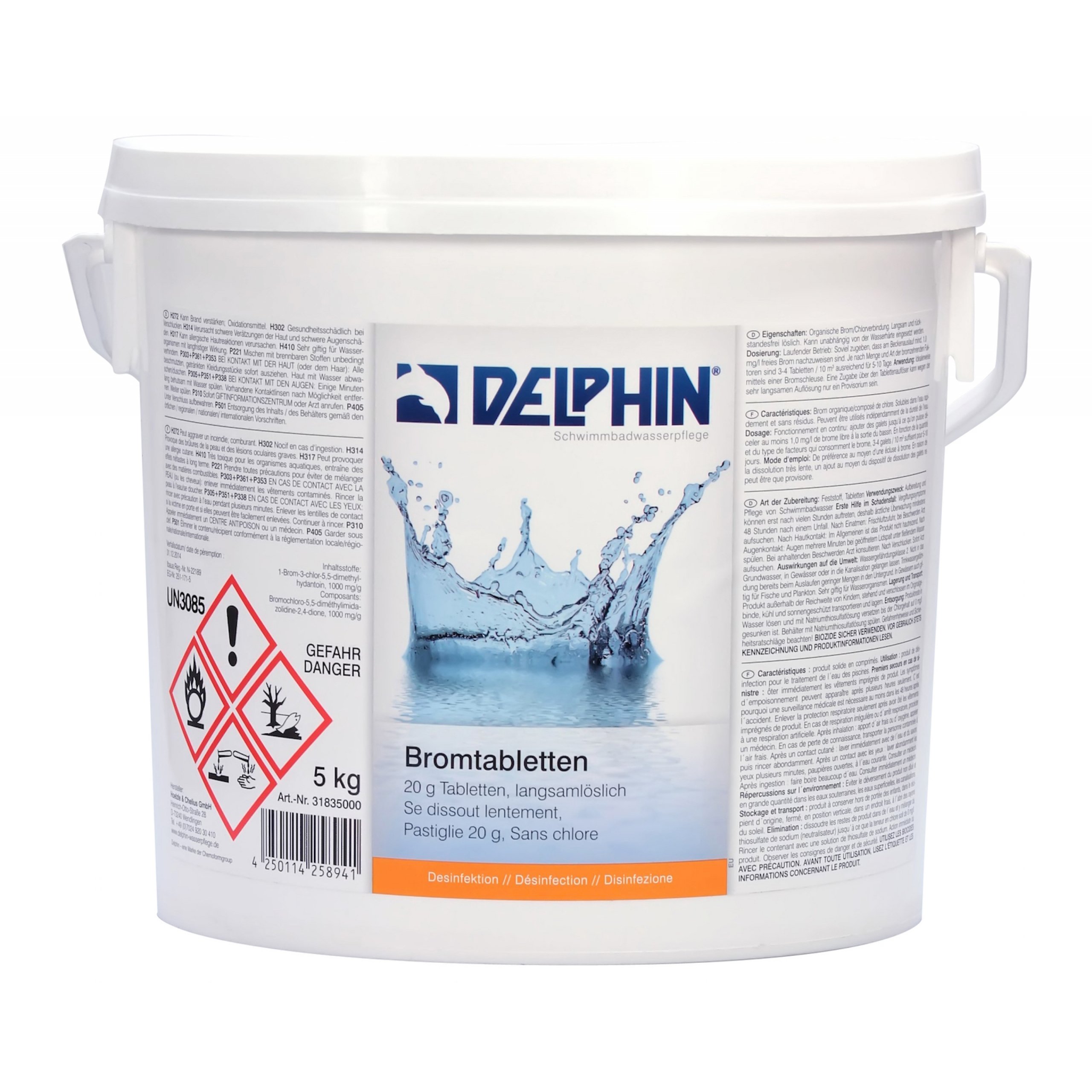 5Kg Delphin Brom Tabletten 20Gr.