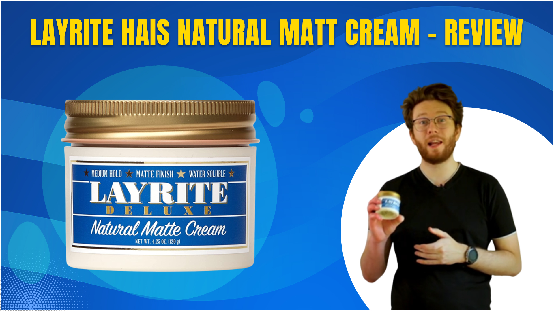 Watch Layrite Natural Matte cream - Review on Amazon Live