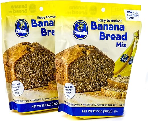 Chiquita Banana Bread Mix ~ 2 Boxes 13.7 oz each by Concord Foods