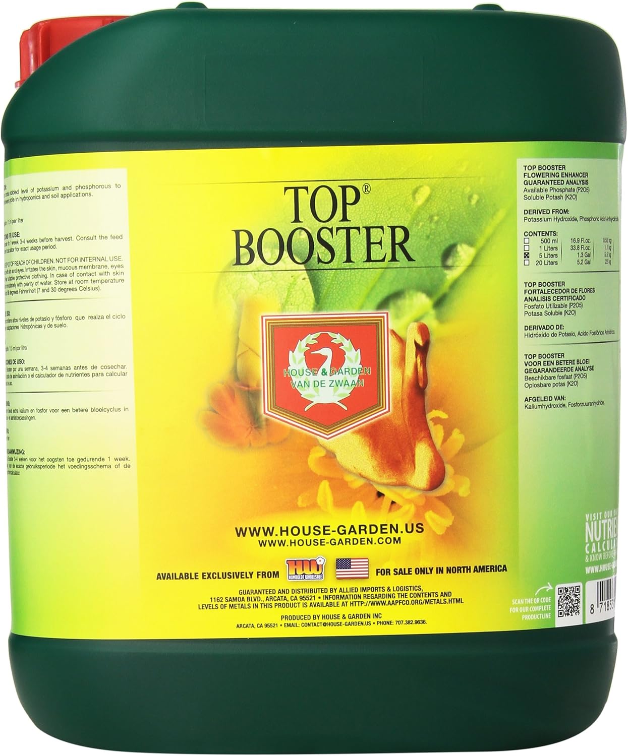 House & Garden HGTBS05L Top Booster Fertilizer, 5 L