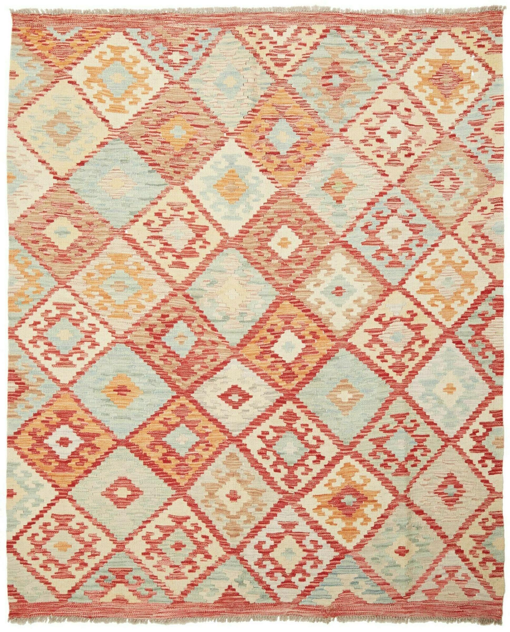 Tapis Kilim Afghan en laine pour réchauffer l'ambiance du salon