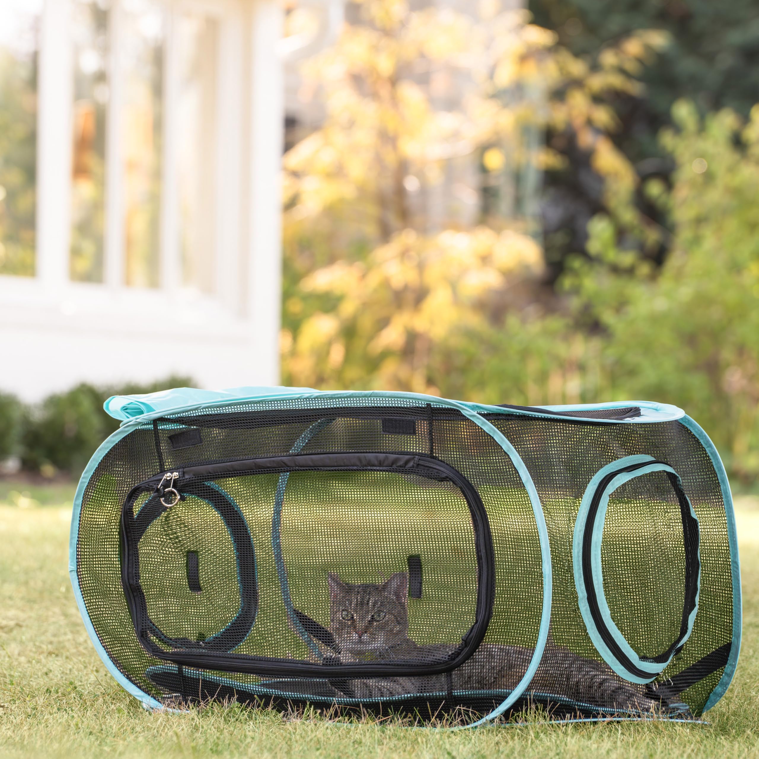 Kitty City Outdoor-Spiel-Kombination mit Tunnel