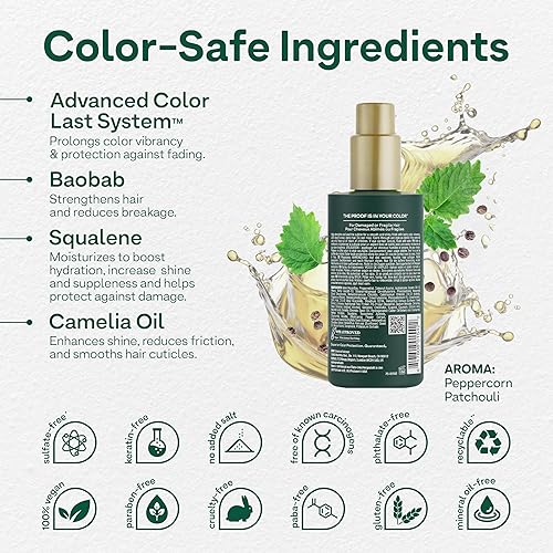 Miniatura 3 de ColorProof Baobab Spray de tratamiento capilar de 6.7 onzas líquidas, spray de recuperación de cabello, Baobab Fruit Spray para cabello dañado y