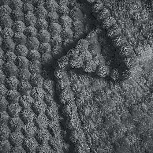 Vista 513 de Vessia Manta de franela de forro polar, 300GSM, acogedora manta a rayas verde salvia para sofá, cama y sofá, cálida y suave, acogedora manta