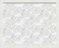 Vista 22 de PinPix ArtToFrames - Tablero de anuncios de corcho personalizado de 18 x 12 pulgadas. Este tablero de anuncios de círculos aguamarina tiene un Blanco